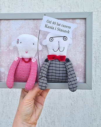 40 Rocznica Ślubu prezent, Szmaciane Misie