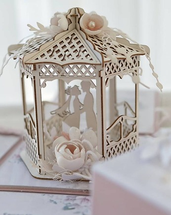 Kartka ślubna  w stylu boho personalizowana z niespodzianką, Osobiste Prezenty