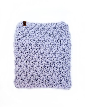 Liliowy komin z grubej wełny peruwiańskiej, Holy Alpaca Knit