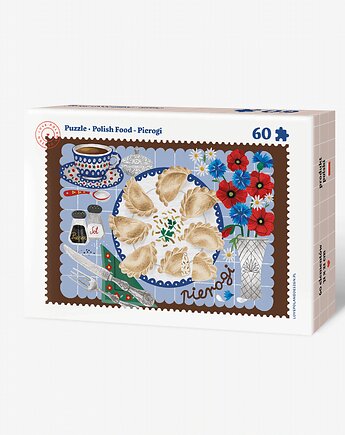 Puzzle Pierogi Talerz 60, LOVE POLAND DESIGN