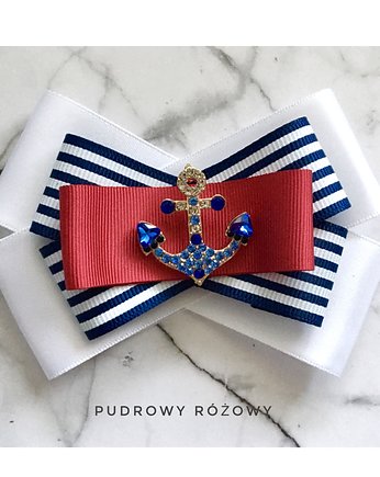 Brosza Marynarska MARINE  NOWOŚĆ!, Pudrowy Różowy