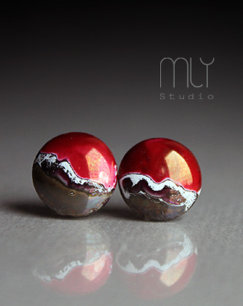 Rubinowe 11mm/stal chirurgiczna/, Magda Łysiak