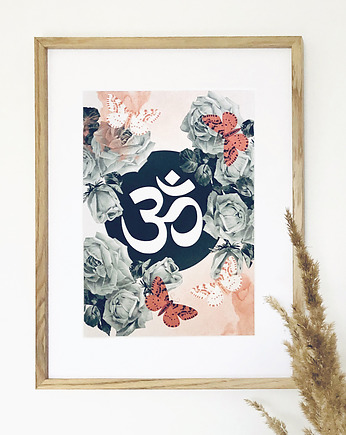 Plakat A4 joga Symbol Om, Zuzanna Malinowska Studio