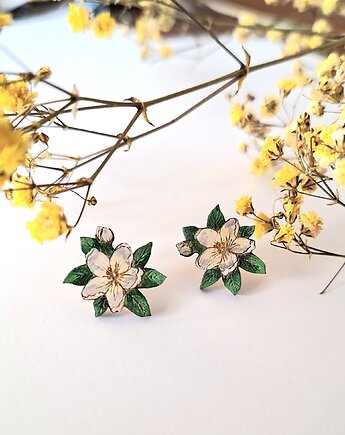 Jaśmin malowany - kolczyki, DWUKROOPEK