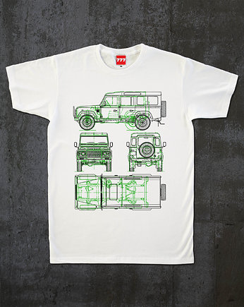Koszulka LAND ROVER DEFENDER 110 i 90 tshirt, 777 Tshirts