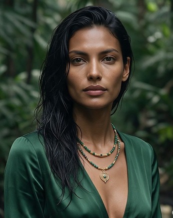 Green onyx vol. 3 /choker/ 02.03.25 naszyjnik - Szlachetna kolekcja, KiKa pracownia