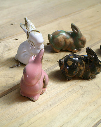 Mini króliczki ceramiczne  - ceramika art, Studio Mini Forma