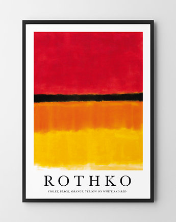 Plakat Rothko Black Orange Yellow, OKAZJE - Prezent na Wesele