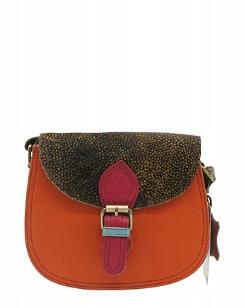 Torebka listonoszka skórzana elegancka wizytowa zwierzęcy wzór eko OLIVKA, Olivka Warsaw