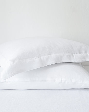 Lniana Poszewka Z Listwą PURE WHITE, so linen!