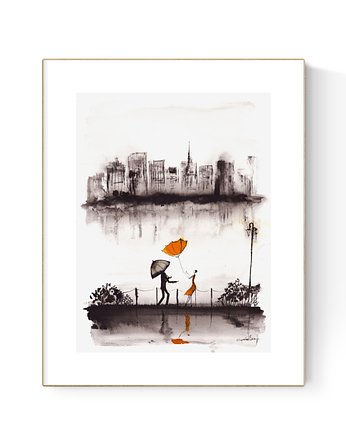 Obraz 30X40 cm malowany ręcznie, MiniMalArt