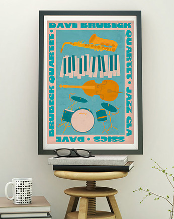 Dave Brubeck Quartet - plakat fine art 50x70 cm, minimalmill