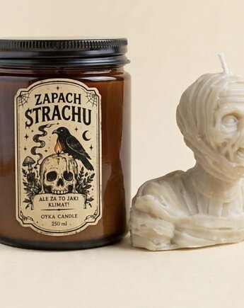 Zestaw Halloween Mumia-świece zapachowe sojowe, Oyka Candle