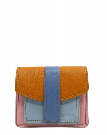 Torebka damska skórzana z klapką regulowany pasek na ramię OLIVKA, Olivka Warsaw