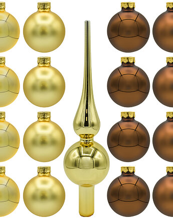 Bombki szklane złoto i brąz: zestaw, Syn Bombkarza