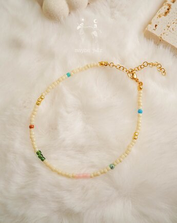 Bransoletka na nogę na kostkę z koralików, Maybe Jwlr