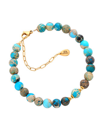 Bransoletka z kamieni naturalnych - jaspis cesarski, MYNESS