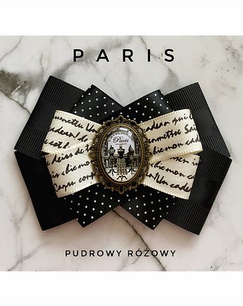 Kolekcja PARIS  z grafiką retro w stylu francuskim, Pudrowy Różowy