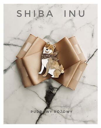 Kolekcja Pop Art Dog  Shiba Inu  1 szt, Pudrowy Różowy