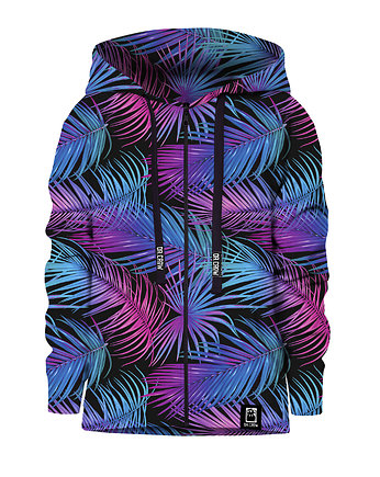 Bluza Zamek Dziewczynka DR.CROW Palmy Fiolet, DrCrow