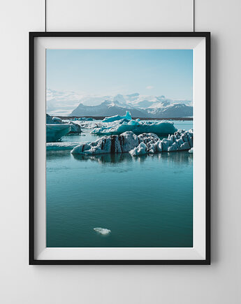 Plakat Laguna lodowcowa, Islandia, Katarzyna Angielska