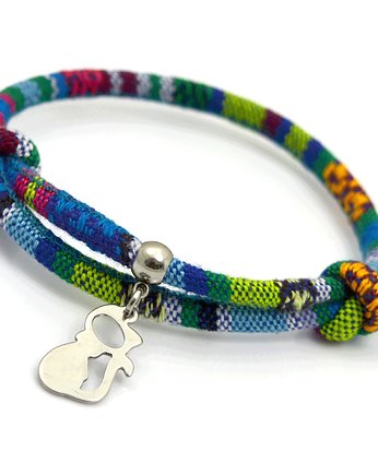 Bransoletka BOHO REGULOWANA AZTEQ Z KOTEM, Beezoo
