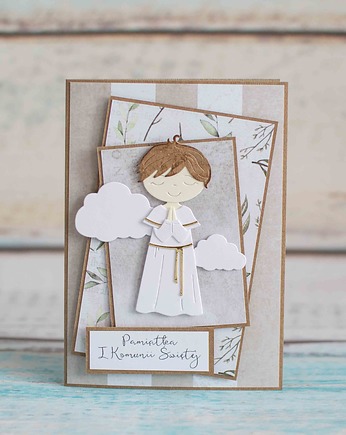 Pamiątka Pierwszej Komunii Świętej - Chłopiec III, LittleBunnyCraft