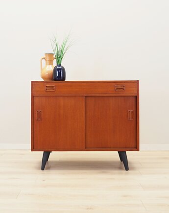 Komoda tekowa, duński design, lata 70, produkcja: Dania, Przetwory design