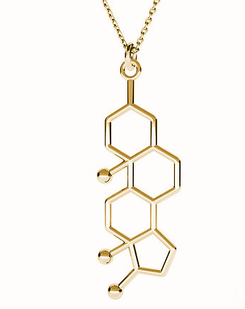 TESTOSTERON- naszyjnik srebro,złoto, ISSI Jewelry