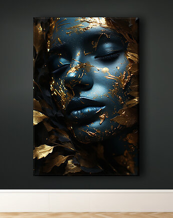 Złota muza - Obraz na płótnie - Druk Blejtrama - Fotografia, Surrealizm #6, Black Sapphire Art