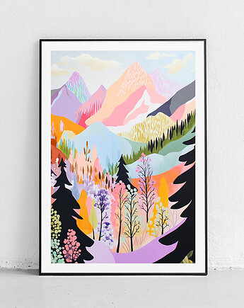 Plakat Kolorowe góry wiosną, Harvest Maison