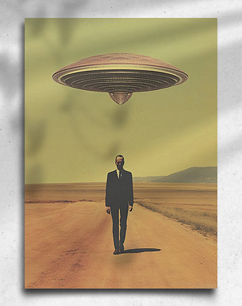 Plakat / Surrealistyczny Kolaż / UFO, balance