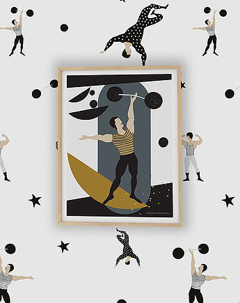 Plakat dziecięcy Siłacz ( Athlete 3 ), Humpty Dumpty Room Decoration
