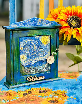 Szafka na klucze, van Gogh, dla miłośnika sztuki, Monique Art