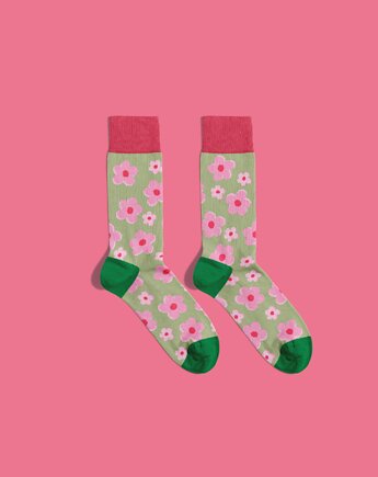 Skarpetki Pastel Petals - Pastelowe Płatki - NOWY DROP, Banana Socks