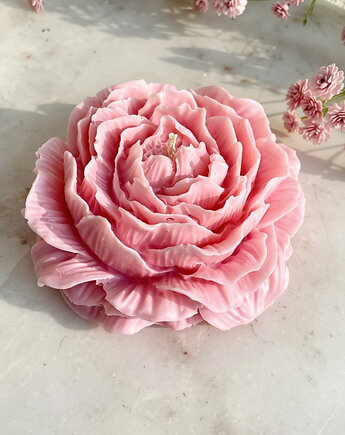 Świeca sojowa ekologiczna dekoracyjna "Peony Queen" 100x40mm (duża), Coccola JEWELLERY