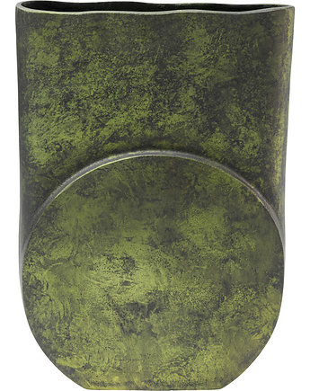 Wazon zielony 40cm Amfro aluminiowy nowoczesny, OKAZJE - Prezent na 50 urodziny