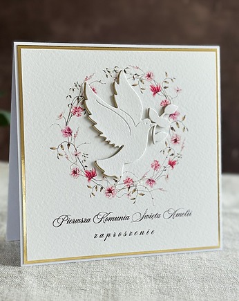 Zaproszenia na komunię, wzór 58E, Anna Art and Crafts