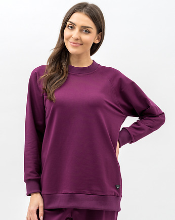 Bluza damska raglan basic ,,ADALET" bakłażan, 3 for U