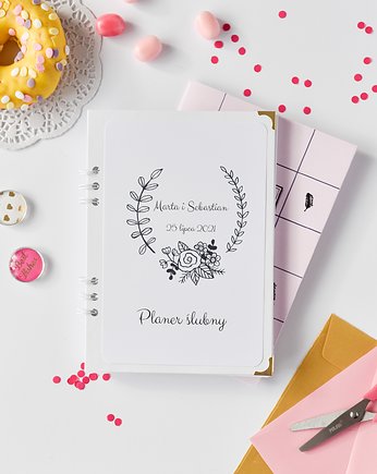 Planer ślubny organizer terminarz planner biały, Papiernik