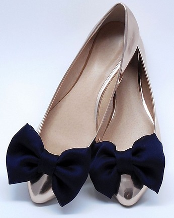 Klipsy do butów Coquet - Kokardki / Navy Bow, Coquet
