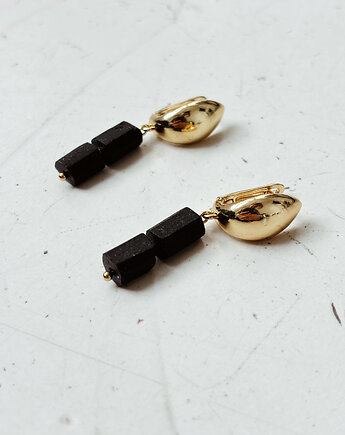 Kolczyki pozłacane z Turmalinem, Chmolowska Jewellery