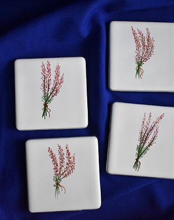 Kafle ręcznie malowane- lawenda, Kobaltowa Sroka