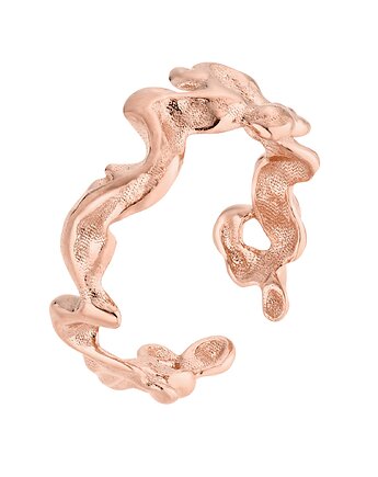 Pierścionek krople z różowego złota, SOTHO