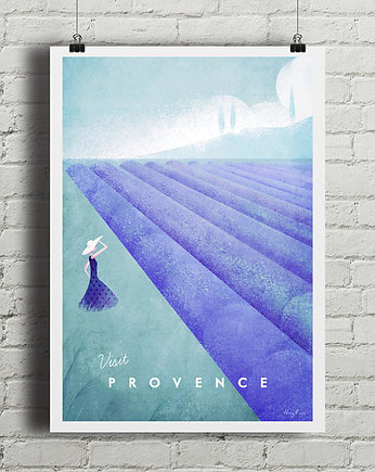 Prowansja - vintage plakat, minimalmill