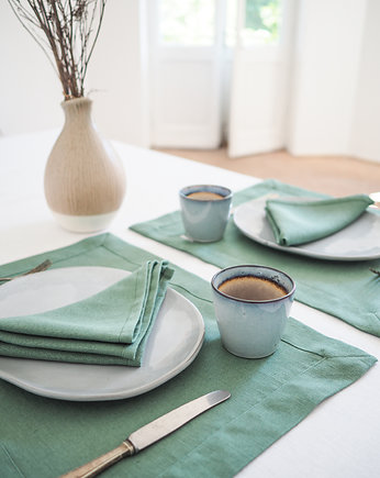 Podkładka heavy linen EUCALYPTUS GREEN, so linen!