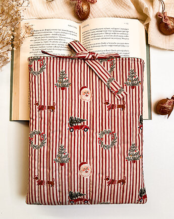 Świąteczne  etui na książkę dla miłośników czytania, Gucia Design