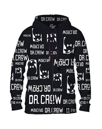 Damska Bluza Expres Zamek DR.CROW Logo Black, DrCrow
