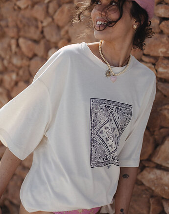 T-shirt  paisley  saute, FIG the BRA
