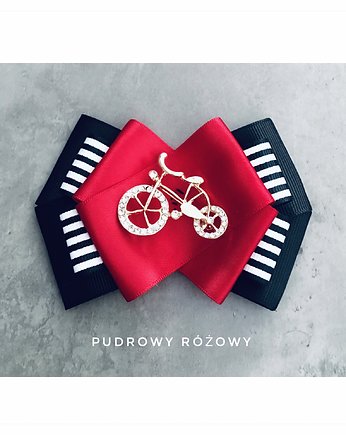 Brosza z Rowerem  NEW, Pudrowy Różowy
